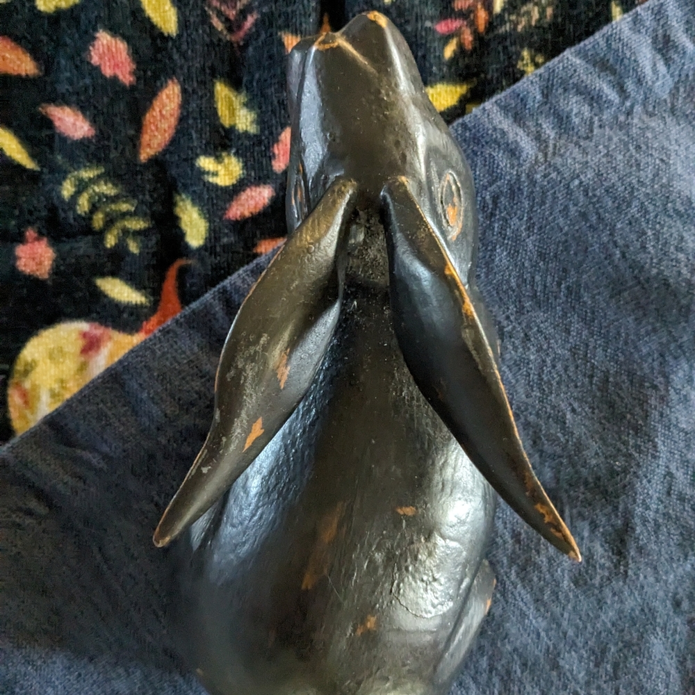 Antique Primitive Wooden Rabbit - Picture 16 of 17